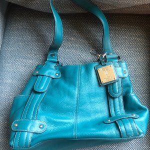 Tignanello Light Blue Leather Purse